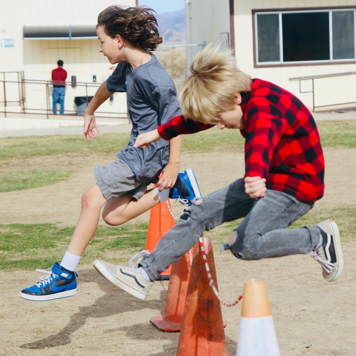 boys hurdling